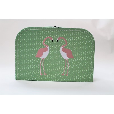 Flamingo koffer met eigen tekst Flamingo koffer met eigen tekst